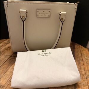 KATE SPADE Wellesley Quinn Cream Off White Tote Bag